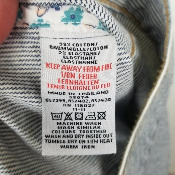 Mini Boden Blue & White Striped Jacket - Picture 9 of 9